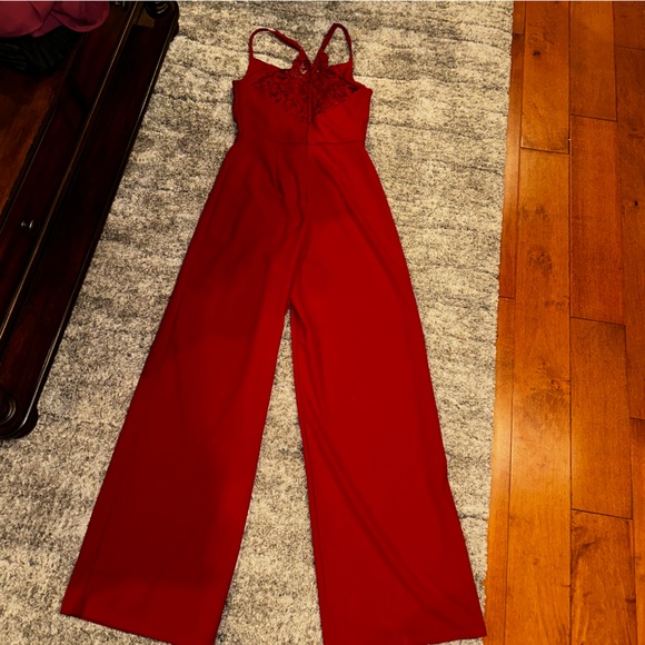 Elegant Red Women's Pants - Picture 8 of 8